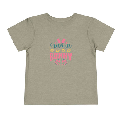 Mama Bunny Toddler Tee – Easter Spring Baby Shirt with Bunny Ears & Paw Print