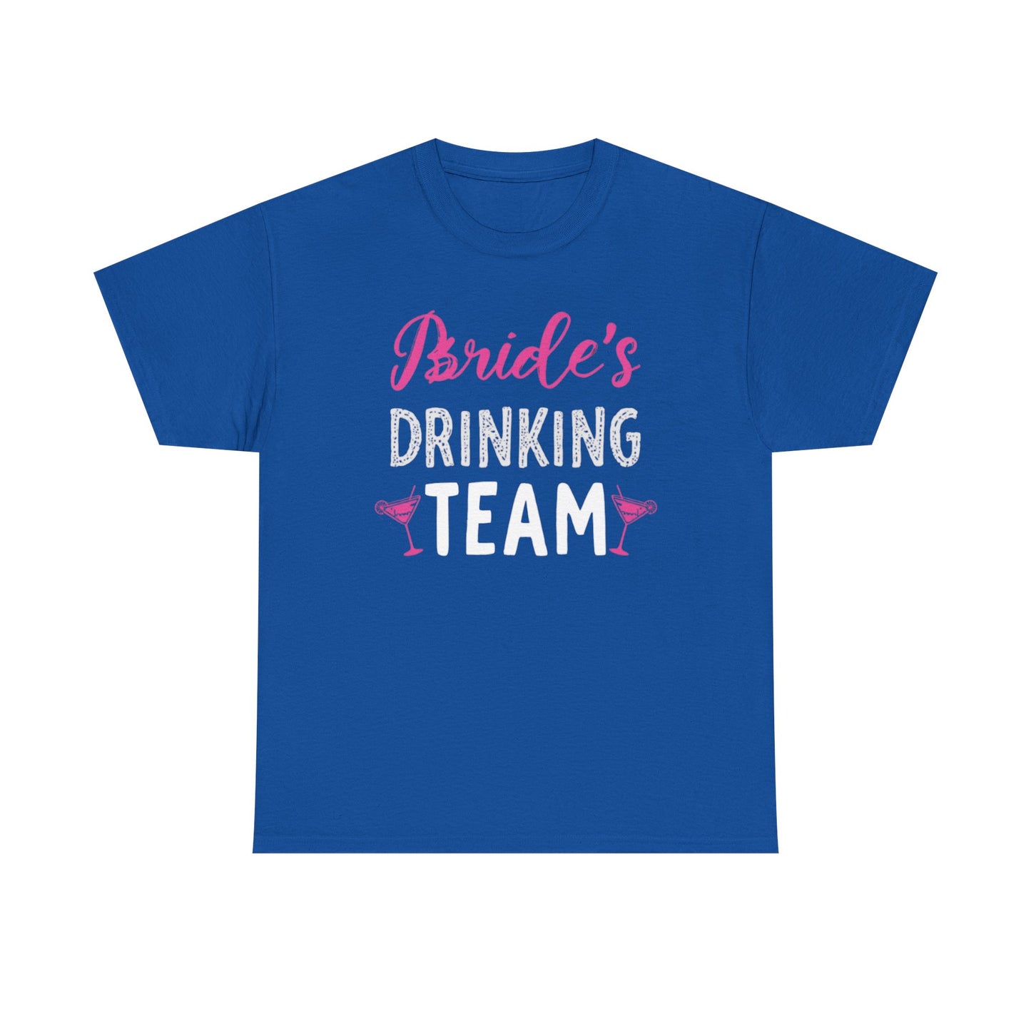 Bride's Drinking Tee - Bachelorette Party T-Shirt with Pink Martini Graphics