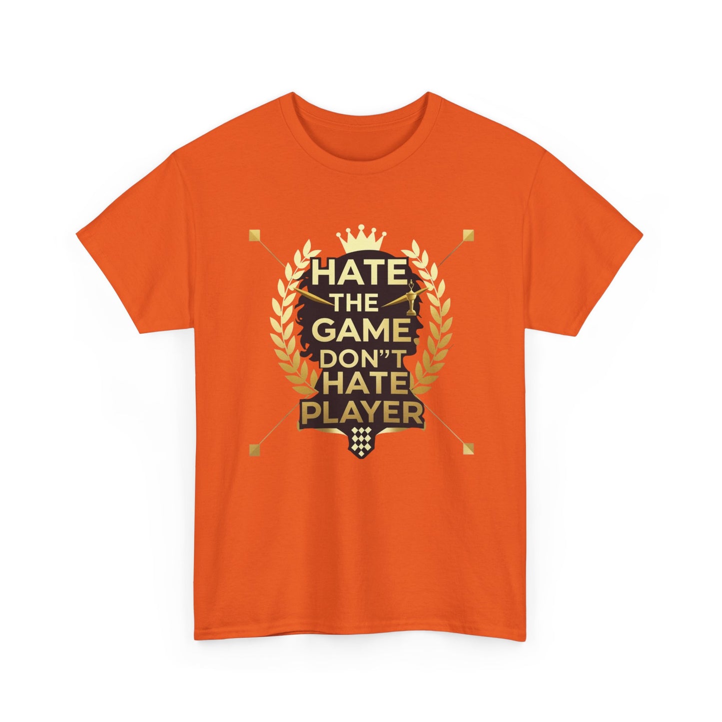 Hate the Game Don't Hate the Player T-Shirt — Gamer Quote Graphic Tee