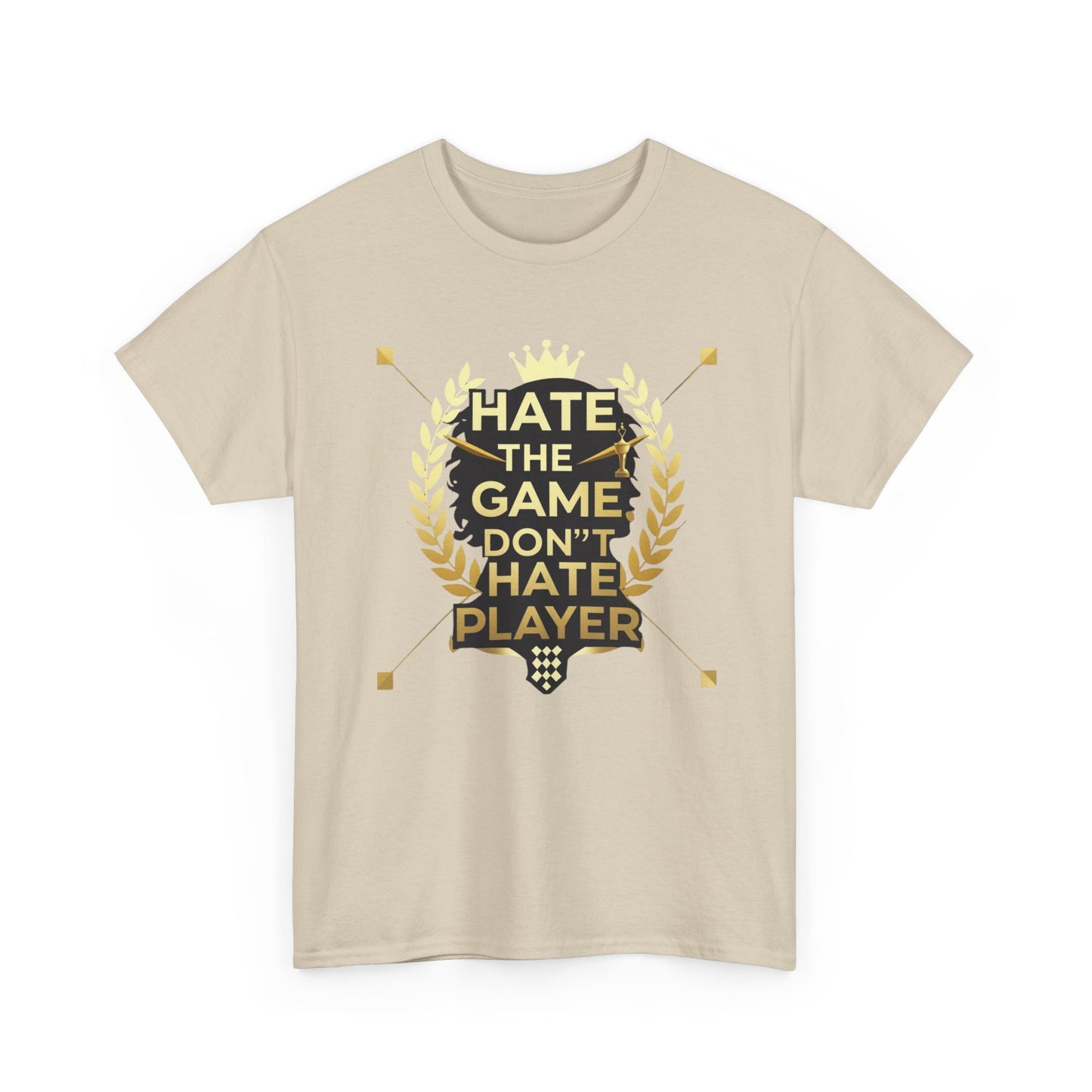 Hate the Game Don't Hate the Player T-Shirt — Gamer Quote Graphic Tee
