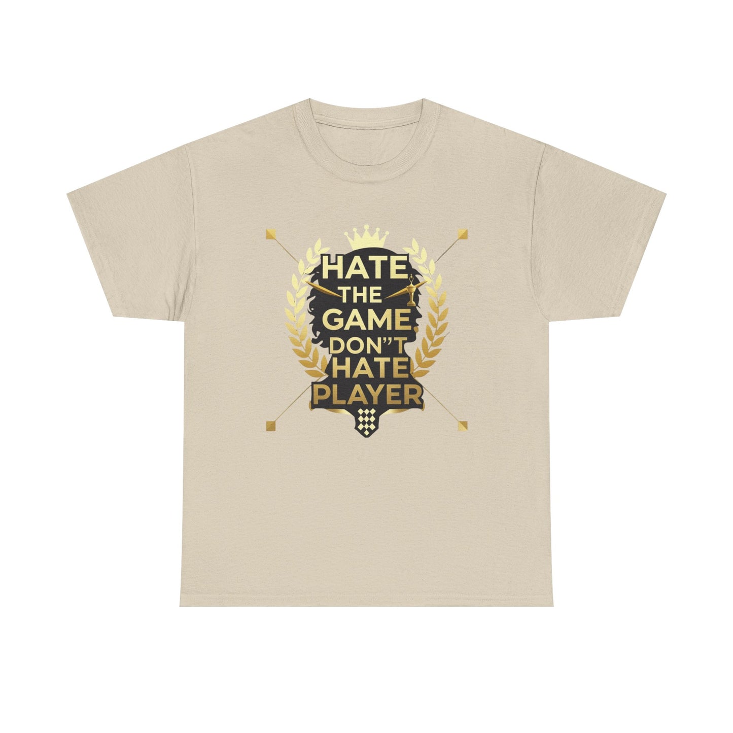 Hate the Game Don't Hate the Player T-Shirt — Gamer Quote Graphic Tee