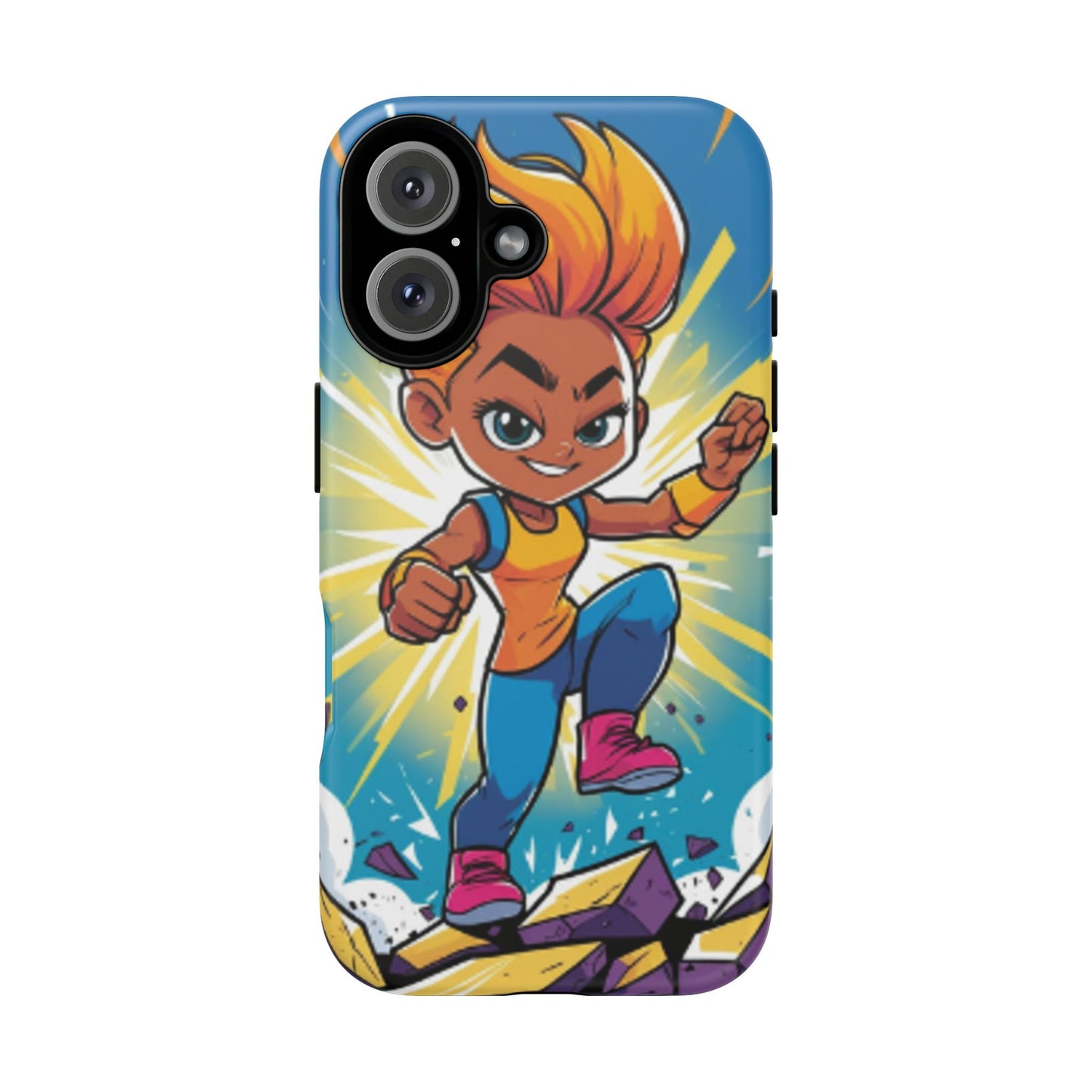 Phone Case — Bold Superhero Girl Design ("Tough Cases")