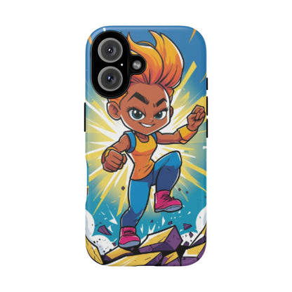 Phone Case — Bold Superhero Girl Design ("Tough Cases")