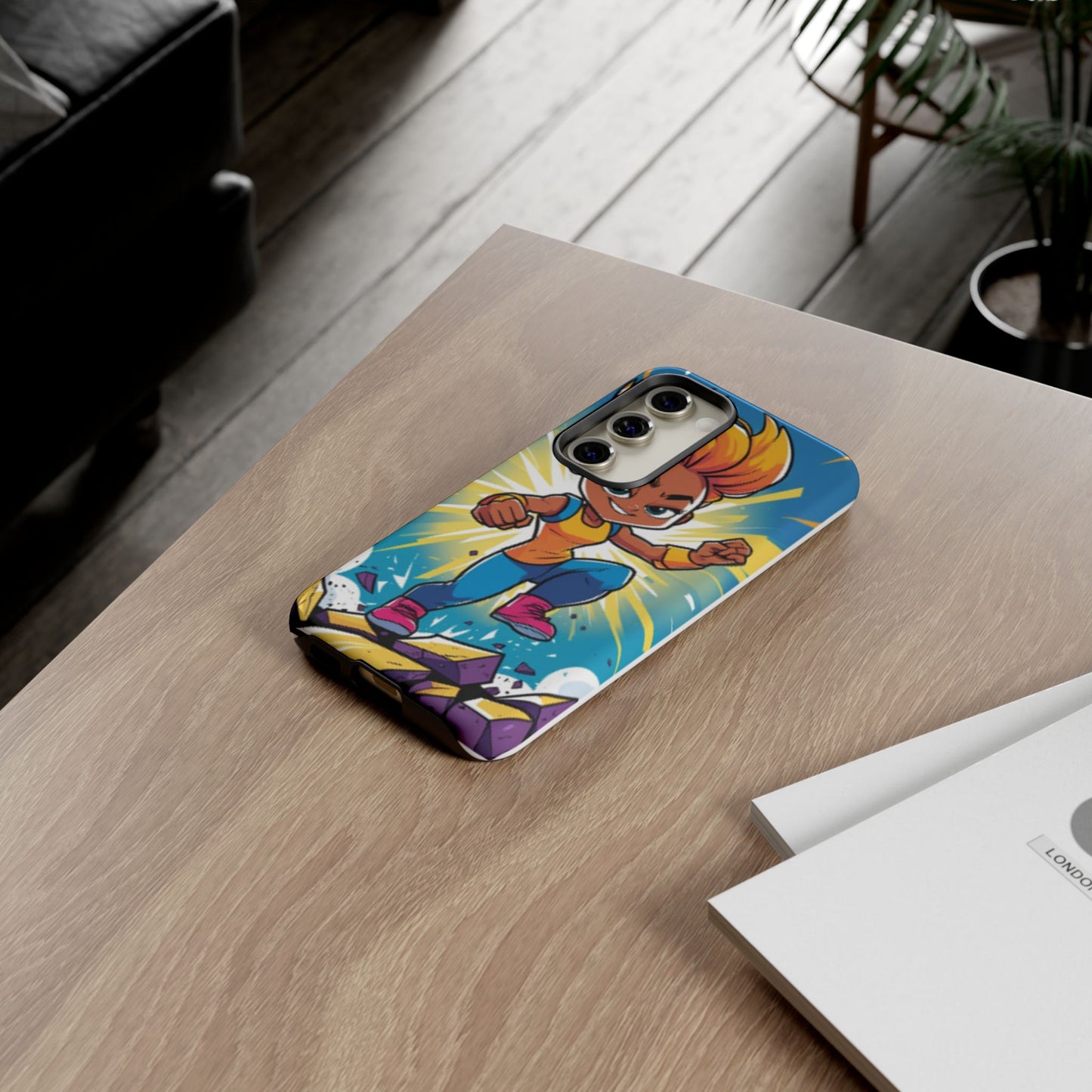 Phone Case — Bold Superhero Girl Design ("Tough Cases")