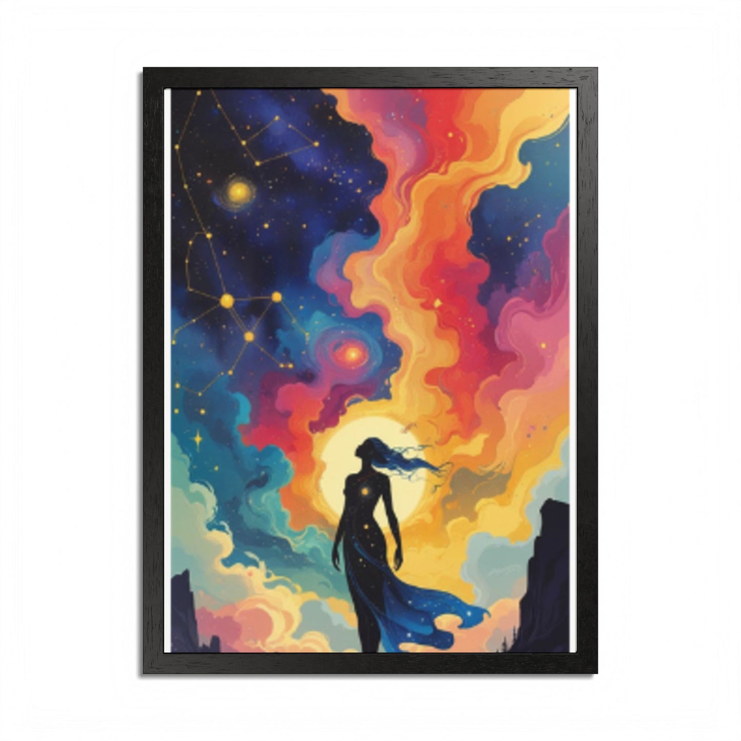 Framed Poster, Multi-Color