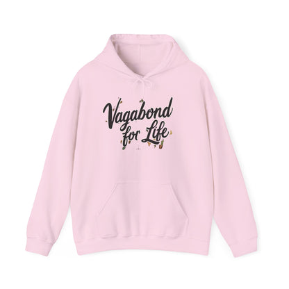 Vagabond for Life Hoodie — Vintage Wanderer Graphic Travel Hoodie