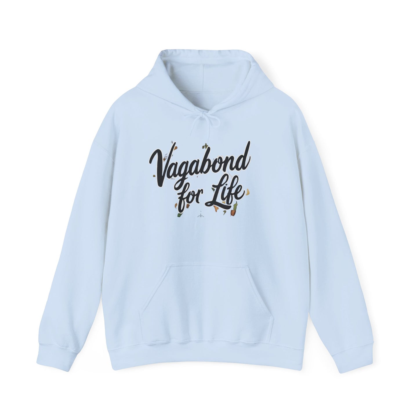 Vagabond for Life Hoodie — Vintage Wanderer Graphic Travel Hoodie