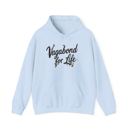 Vagabond for Life Hoodie — Vintage Wanderer Graphic Travel Hoodie