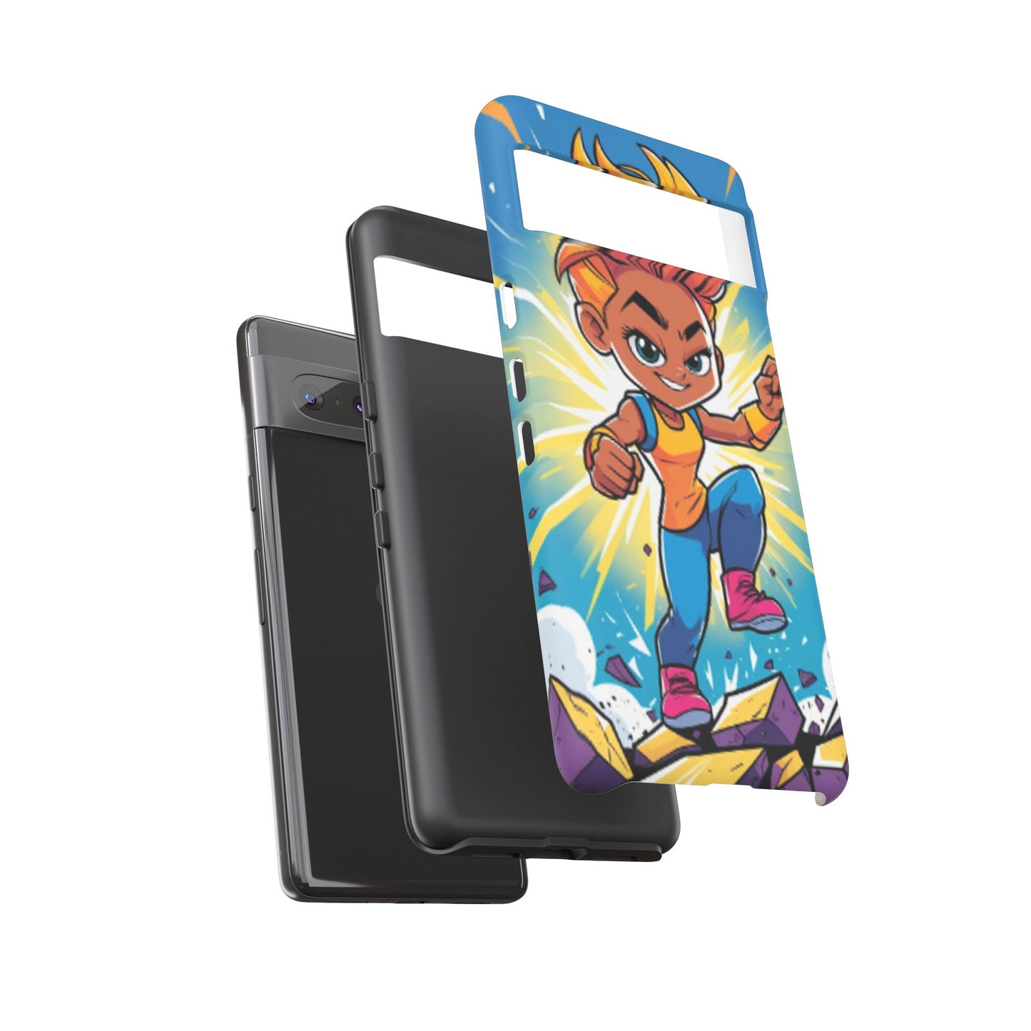 Phone Case — Bold Superhero Girl Design ("Tough Cases")