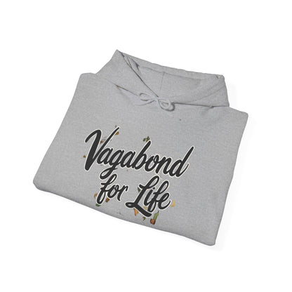 Vagabond for Life Hoodie — Vintage Wanderer Graphic Travel Hoodie