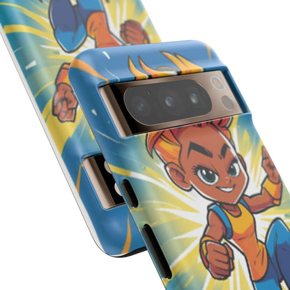 Phone Case — Bold Superhero Girl Design ("Tough Cases")