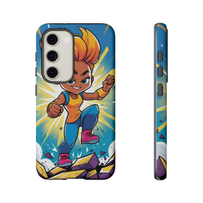 Phone Case — Bold Superhero Girl Design ("Tough Cases")