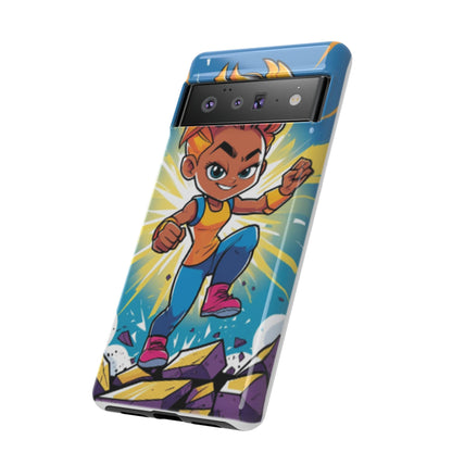 Phone Case — Bold Superhero Girl Design ("Tough Cases")