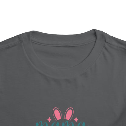 Mama Bunny Toddler Tee – Easter Spring Baby Shirt with Bunny Ears & Paw Print