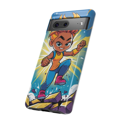 Phone Case — Bold Superhero Girl Design ("Tough Cases")