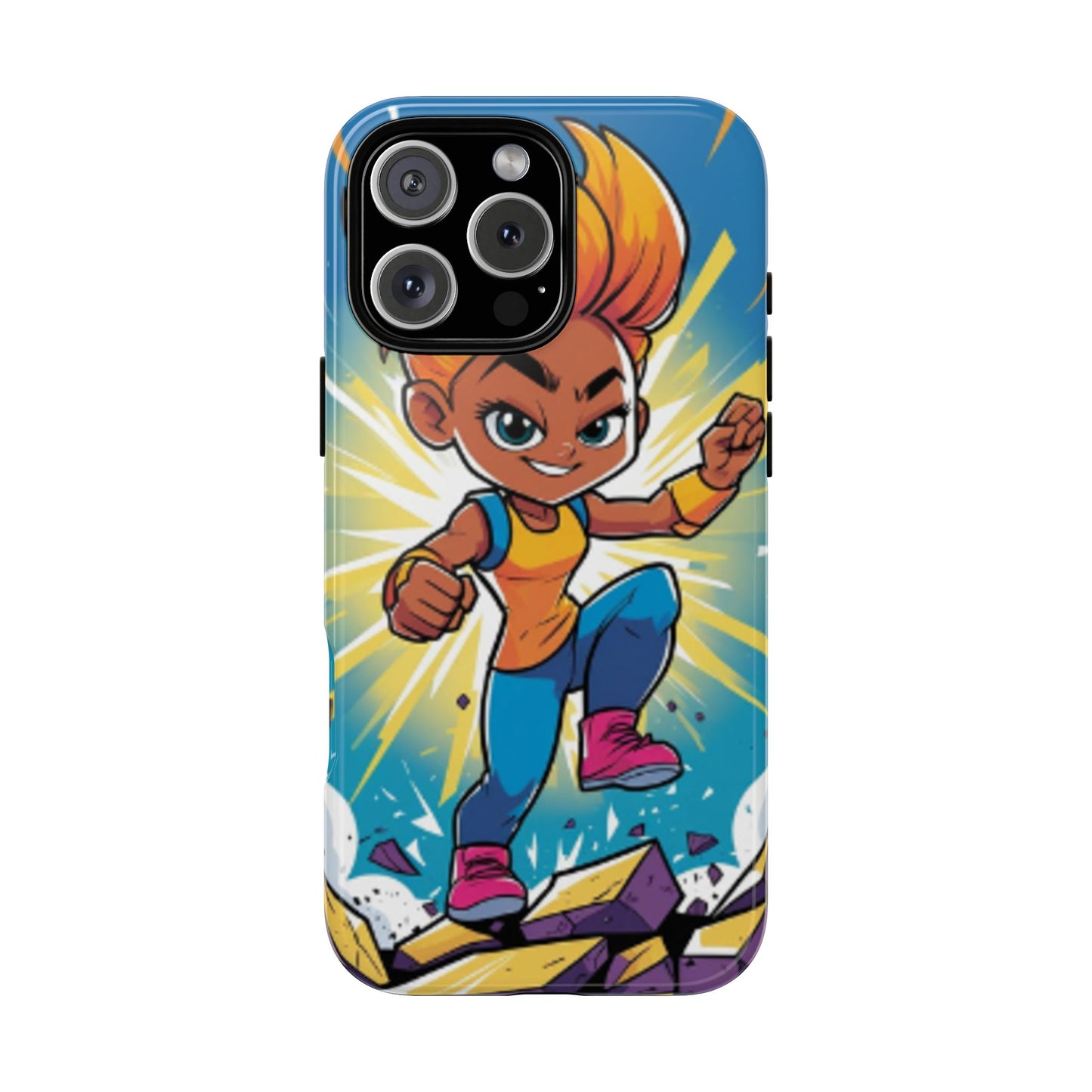 Phone Case — Bold Superhero Girl Design ("Tough Cases")