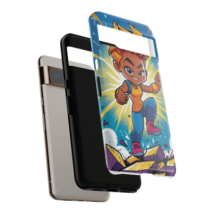 Phone Case — Bold Superhero Girl Design ("Tough Cases")