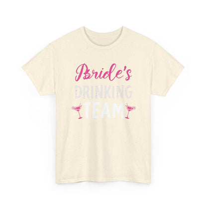 Bride's Drinking Tee - Bachelorette Party T-Shirt with Pink Martini Graphics