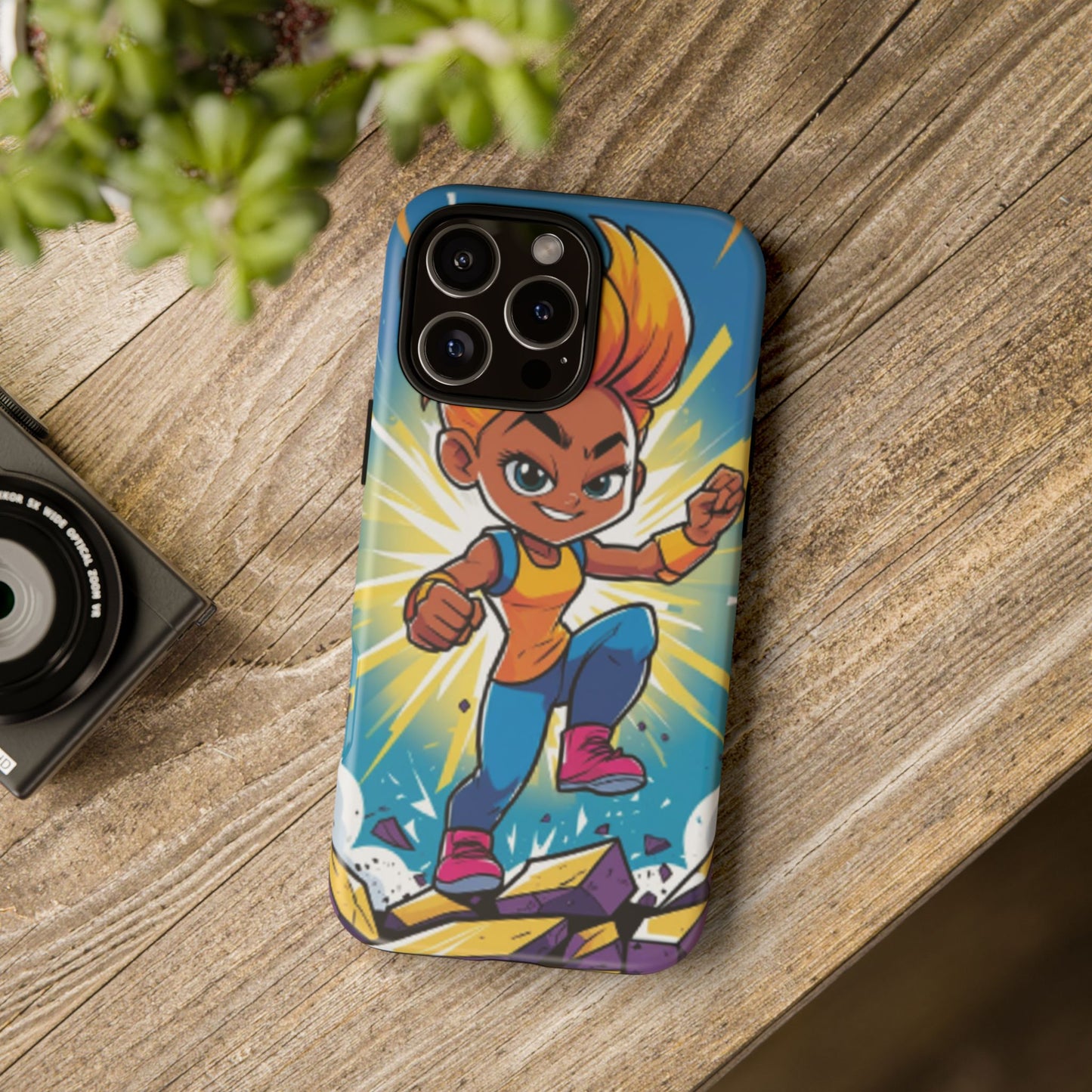 Phone Case — Bold Superhero Girl Design ("Tough Cases")