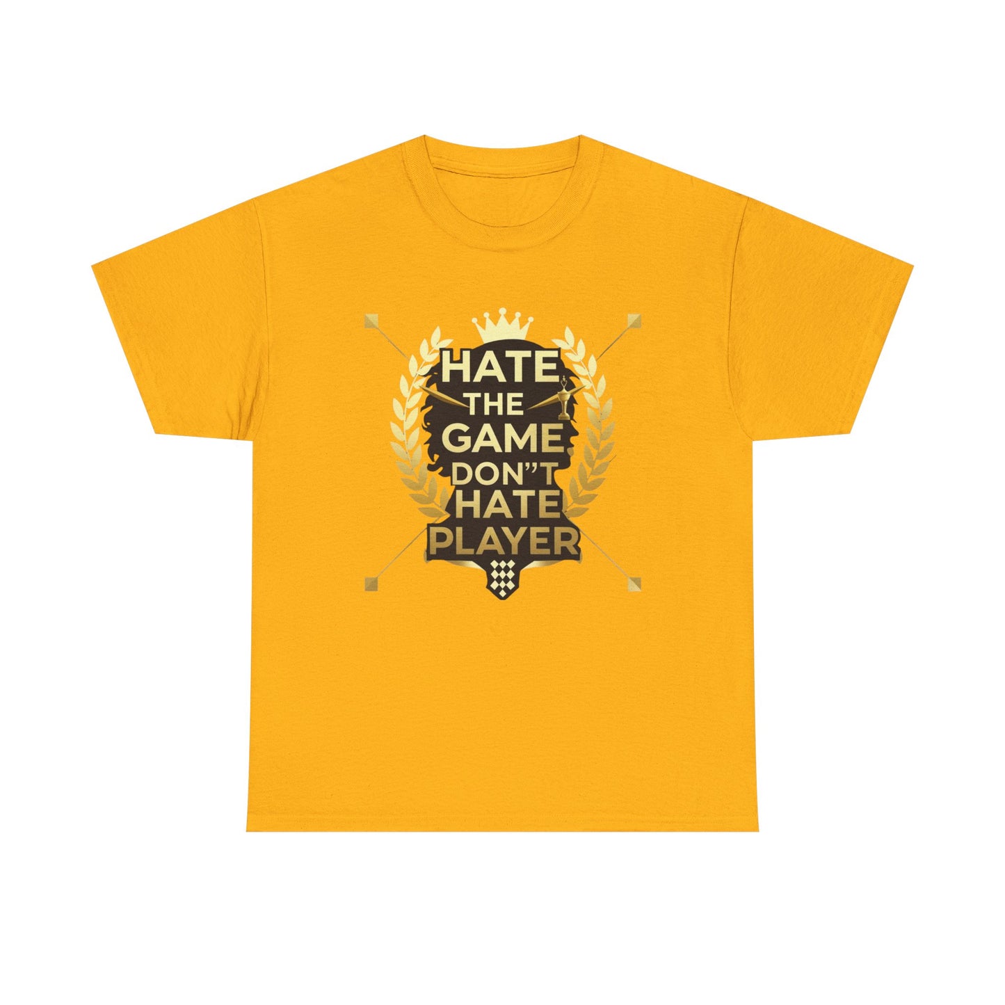 Hate the Game Don't Hate the Player T-Shirt — Gamer Quote Graphic Tee