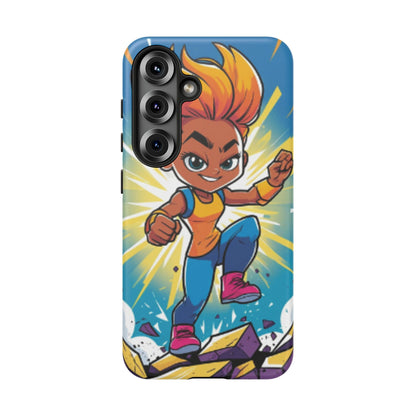 Phone Case — Bold Superhero Girl Design ("Tough Cases")