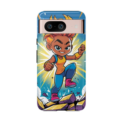 Phone Case — Bold Superhero Girl Design ("Tough Cases")