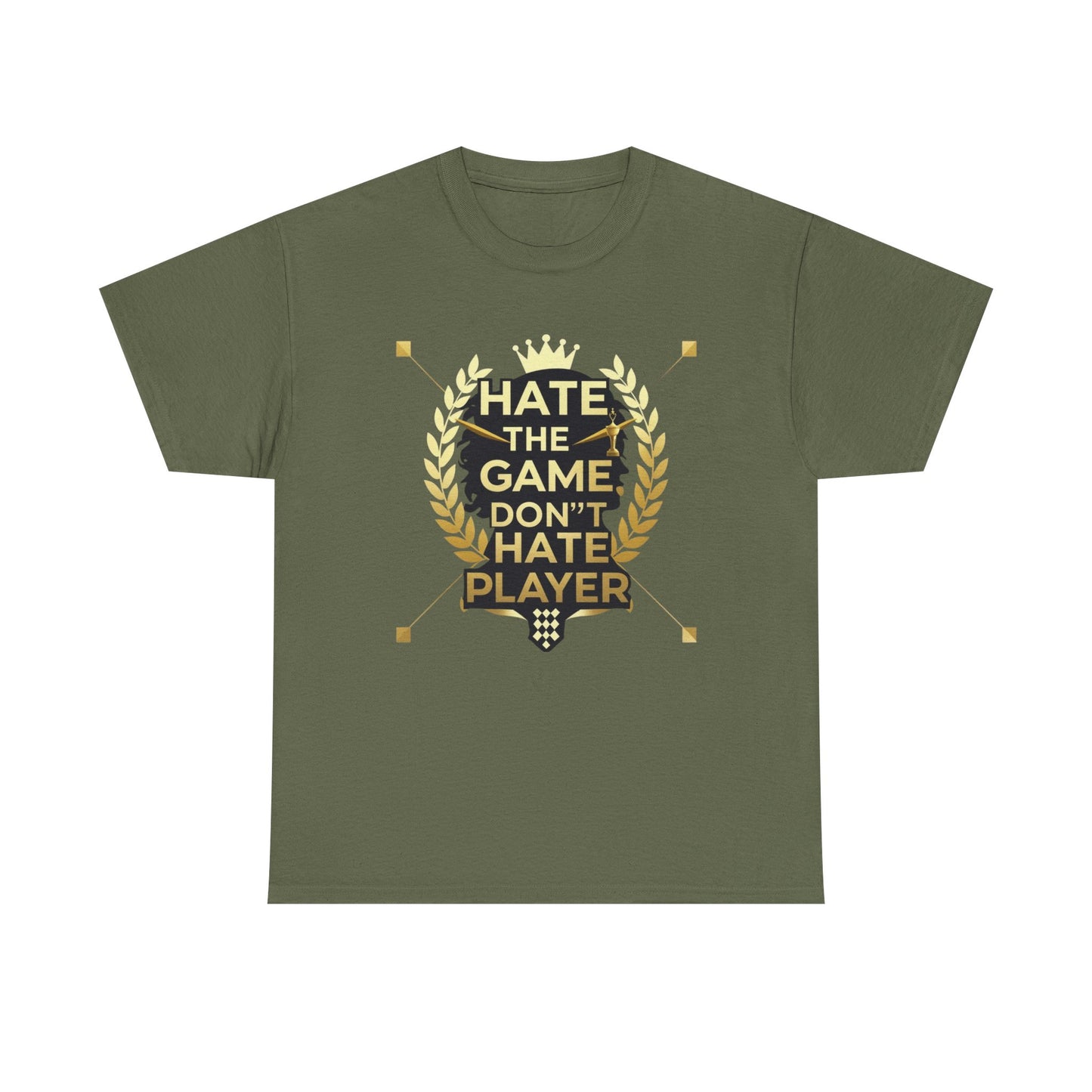Hate the Game Don't Hate the Player T-Shirt — Gamer Quote Graphic Tee