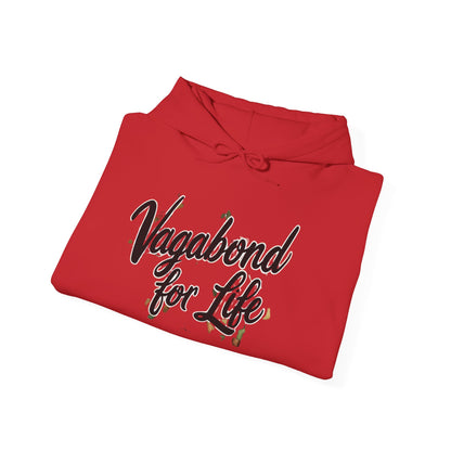 Vagabond for Life Hoodie — Vintage Wanderer Graphic Travel Hoodie