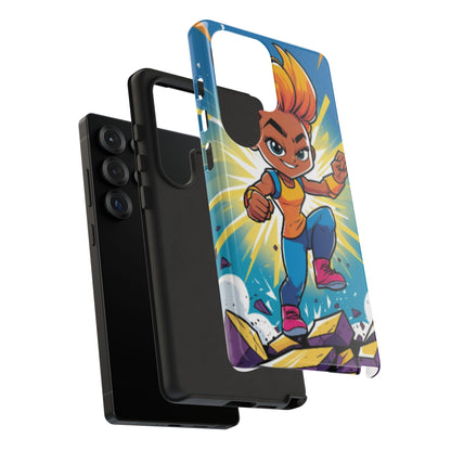 Phone Case — Bold Superhero Girl Design ("Tough Cases")