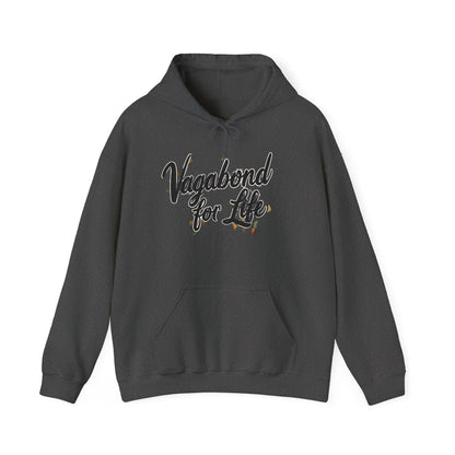 Vagabond for Life Hoodie — Vintage Wanderer Graphic Travel Hoodie