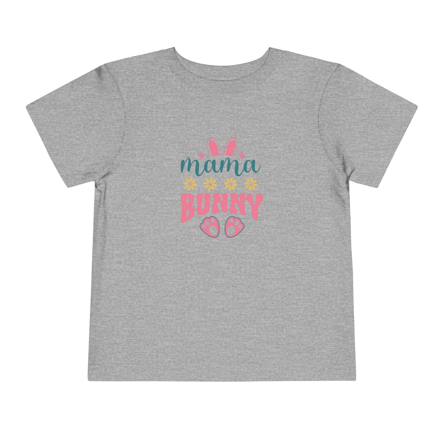 Mama Bunny Toddler Tee – Easter Spring Baby Shirt with Bunny Ears & Paw Print