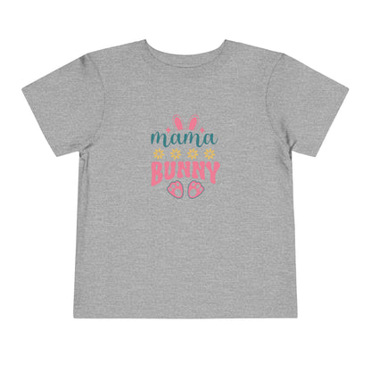 Mama Bunny Toddler Tee – Easter Spring Baby Shirt with Bunny Ears & Paw Print