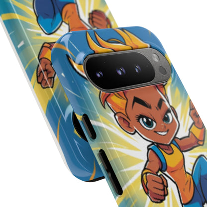 Phone Case — Bold Superhero Girl Design ("Tough Cases")