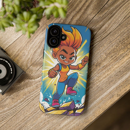 Phone Case — Bold Superhero Girl Design ("Tough Cases")