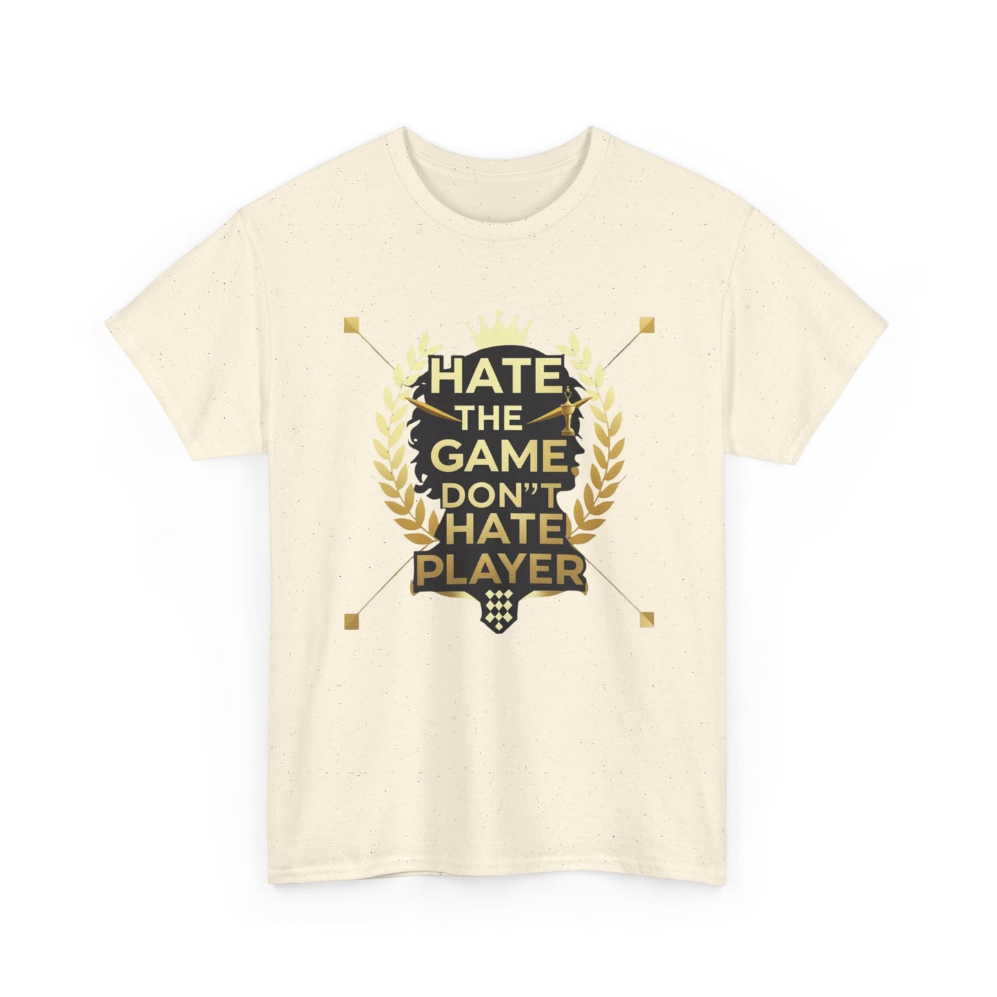 Hate the Game Don't Hate the Player T-Shirt — Gamer Quote Graphic Tee