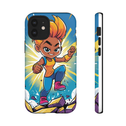 Phone Case — Bold Superhero Girl Design ("Tough Cases")