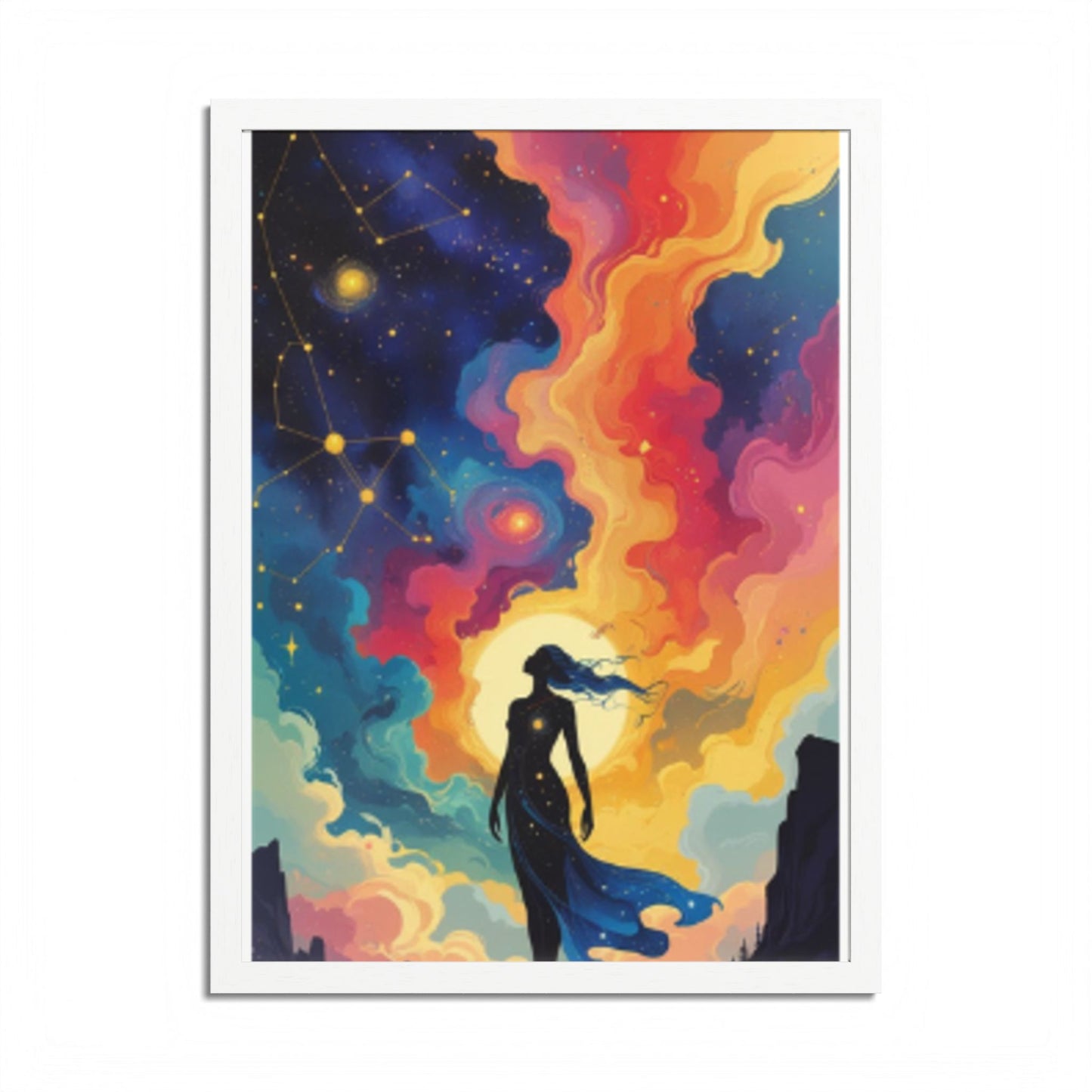 Framed Poster, Multi-Color