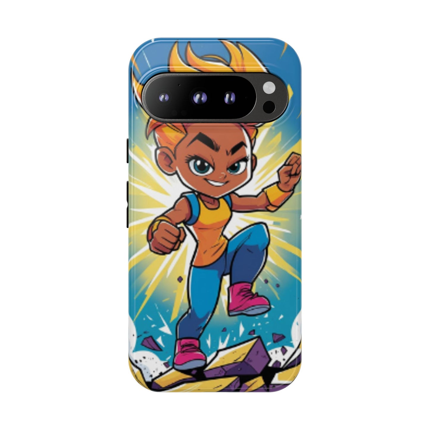 Phone Case — Bold Superhero Girl Design ("Tough Cases")