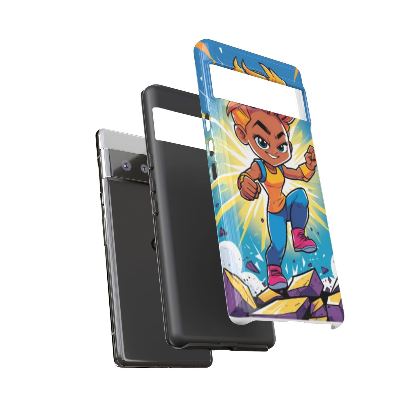 Phone Case — Bold Superhero Girl Design ("Tough Cases")