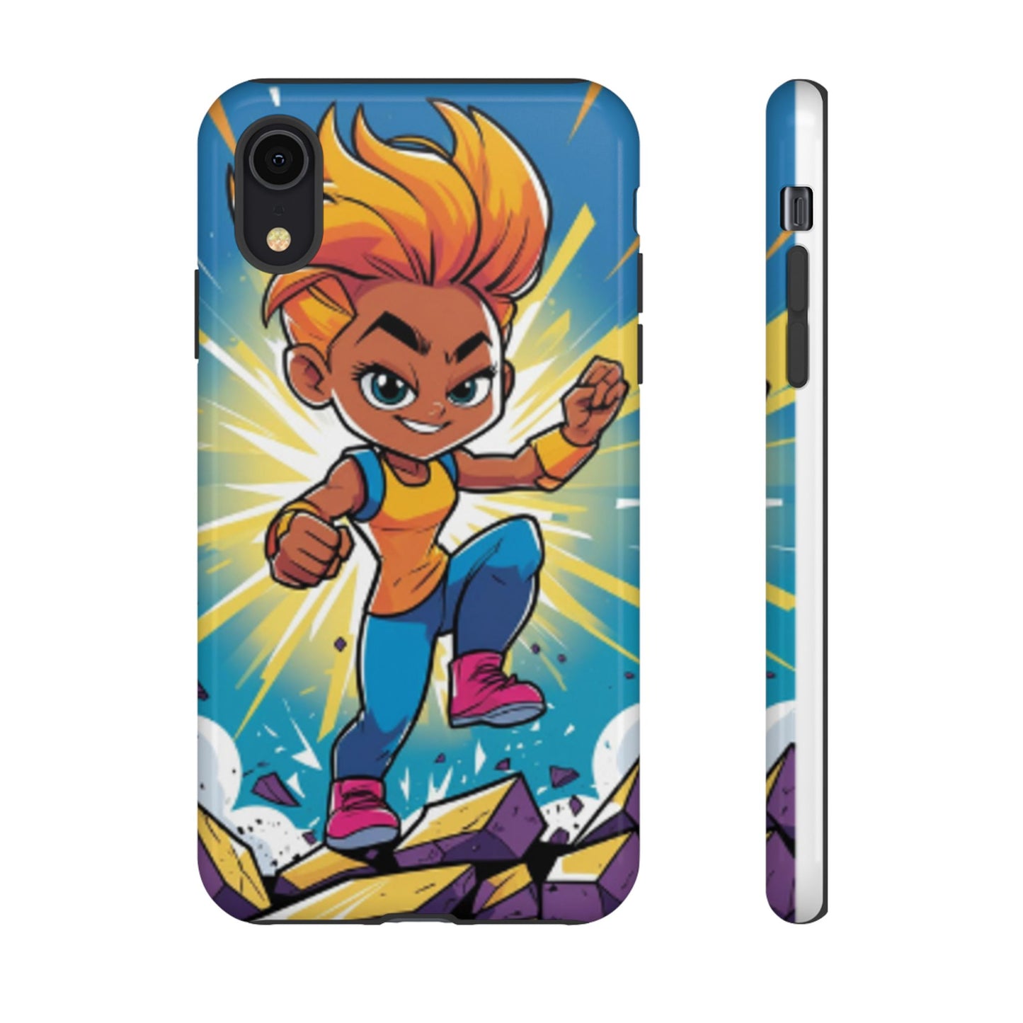 Phone Case — Bold Superhero Girl Design ("Tough Cases")