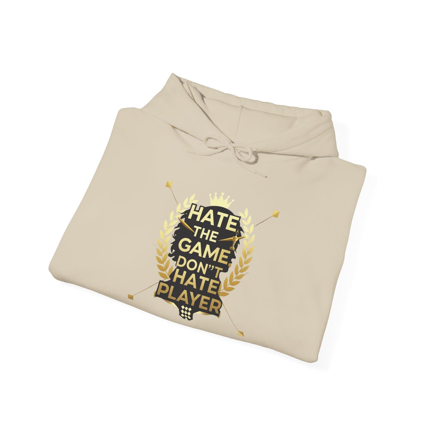 Hate the Game Don’t Hate the Player Hoodie — Gamer Quote Pullover