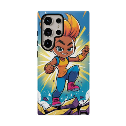 Phone Case — Bold Superhero Girl Design ("Tough Cases")
