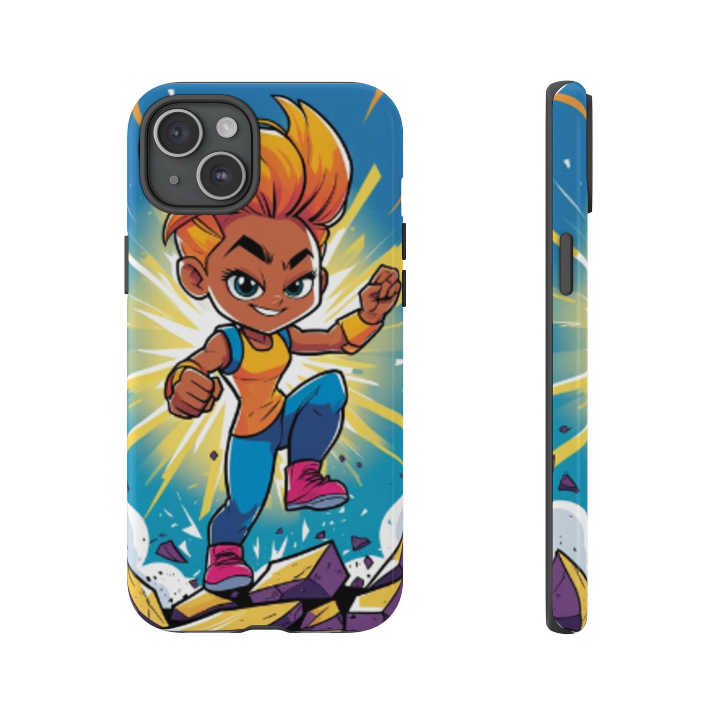 Phone Case — Bold Superhero Girl Design ("Tough Cases")