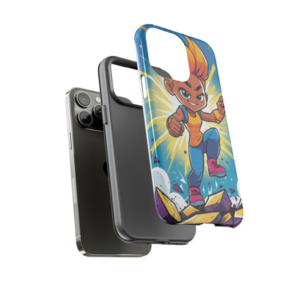 Phone Case — Bold Superhero Girl Design ("Tough Cases")