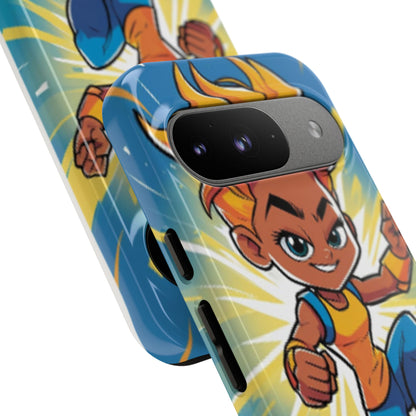 Phone Case — Bold Superhero Girl Design ("Tough Cases")