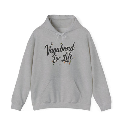 Vagabond for Life Hoodie — Vintage Wanderer Graphic Travel Hoodie