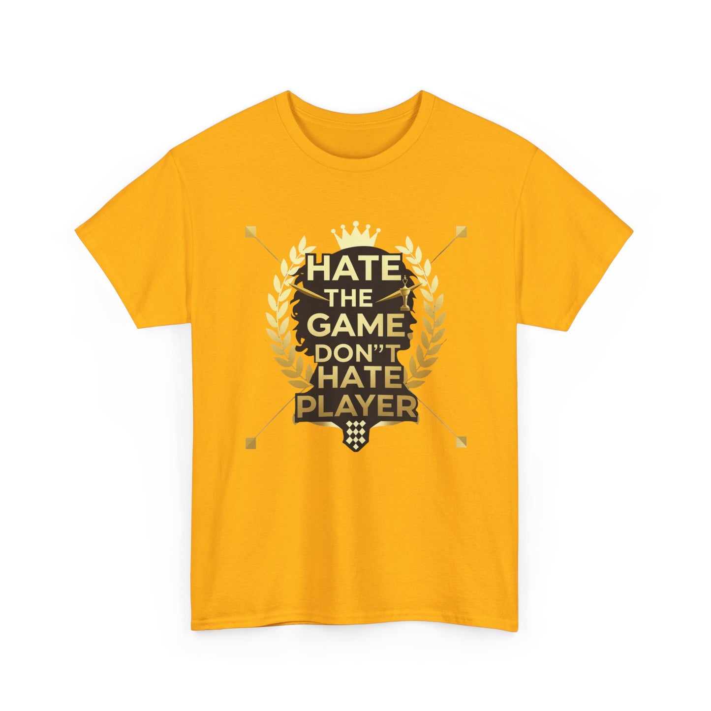 Hate the Game Don't Hate the Player T-Shirt — Gamer Quote Graphic Tee