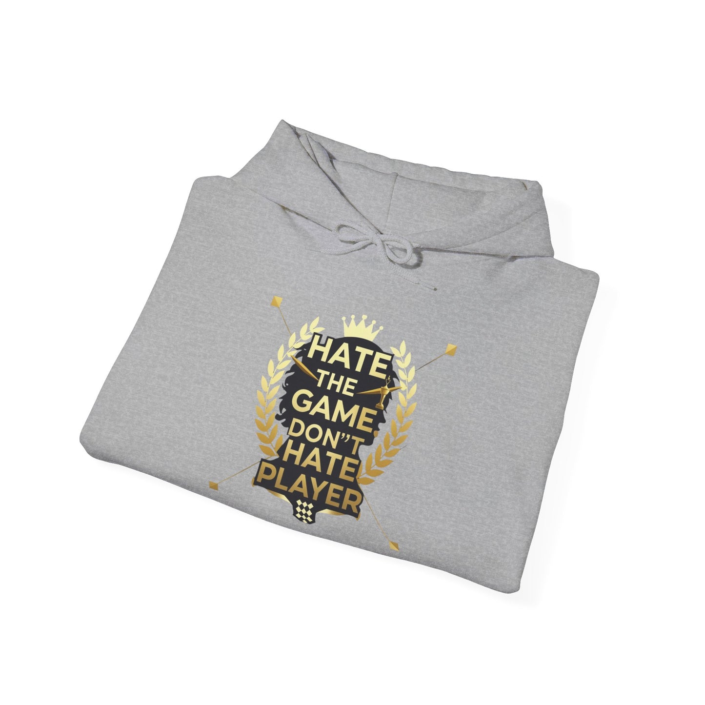 Hate the Game Don’t Hate the Player Hoodie — Gamer Quote Pullover