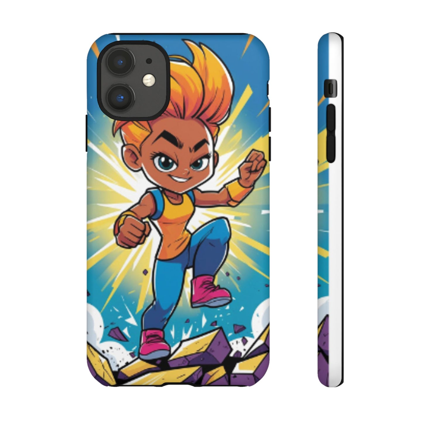 Phone Case — Bold Superhero Girl Design ("Tough Cases")
