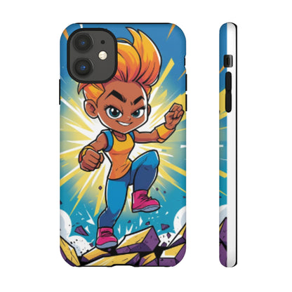 Phone Case — Bold Superhero Girl Design ("Tough Cases")
